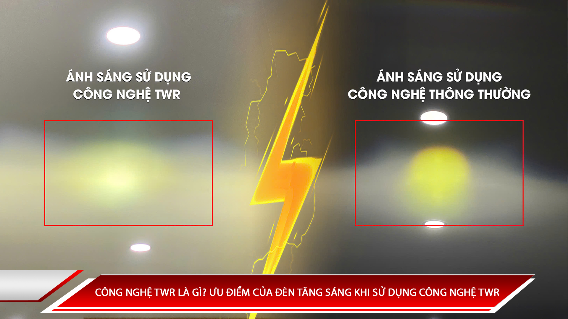 Công nghệ TWR là gì? Ưu điểm của đèn tăng sáng khi sử dụng công nghệ TWR